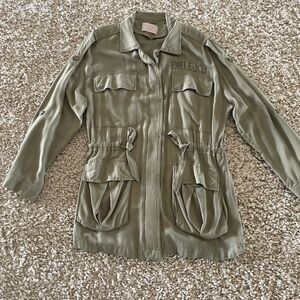 Love Tree Green Utility Jacket with Durable Cotton